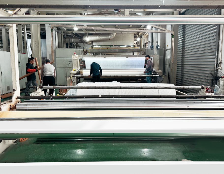 Non-woven bag production